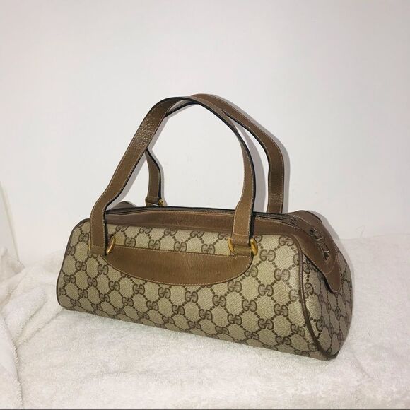Vintage Gucci canvas and leather bag - Picture 7 of 16